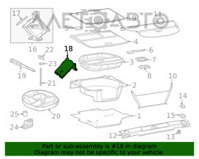 Anti-rollback wheel stop Chrysler 200 15-17