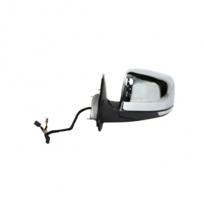 Left side mirror complete Jeep Grand Cherokee WK2 11-18 7+6 pin, auto-dimming, heated, turn signal, chrome
