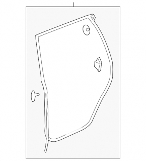 Door Seal Rear Right Acura MDX 14-20