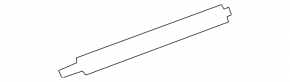 Molding door-glass central rear right Lexus IS250 IS350 06-13 chrome