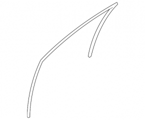 Front Left Glass Seal Nissan Rogue 07-12