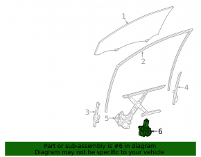 Front right window lift motor Toyota Camry v70 18-24