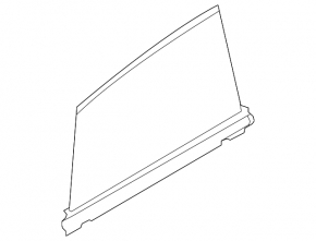Curtain rear right door Audi Q5 8R 09-17 black