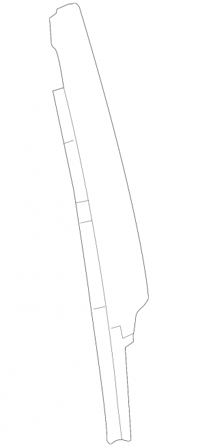 Front right side door trim for Audi A3 22-26, black