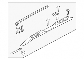 Railing longitudinal right Subaru Outback 15-19 structure, scratches