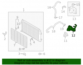 Mitsubishi Outlander 18-22 PHEV Inverter Cooling Pump Bracket