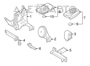 Antenna keyless Hyundai Hyundai Genesis 14-16