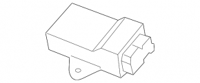 Lincoln MKZ 13-15 Rear Seat Heated Control Unit