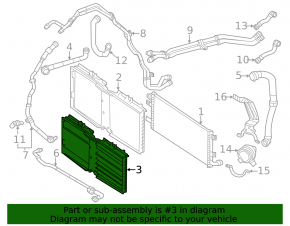 Mercedes GLE 450/53 20-26 radiator deflector blinds with motor