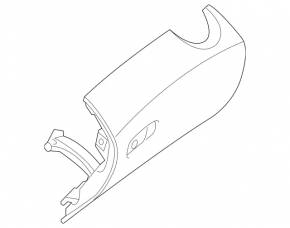Glove box, glove compartment Mercedes C-class W205 15-18 black