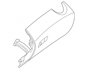 Glove box, glove compartment Mercedes C-class W205 15-18 black