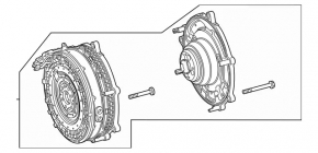 Electric motor automatic transmission Mercedes W167 GLE 450 20-23