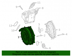 Electric motor automatic transmission Mercedes W167 GLE 450 20-23