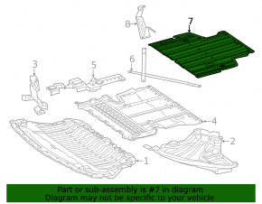 Rear engine protection Mercedes EQE-class V295 23-25