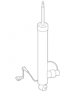 Rear shock absorber right Lincoln MKC 15-19 electric, with support