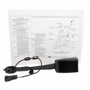 Driver's seat belt latch Ford Focus mk3 15-18 black with sensor, scuffs