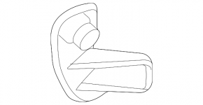 Black hood release handle for the Ford Escape MK4 20-25