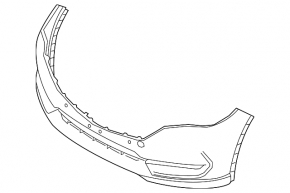Front bumper bare Mazda CX-5 17-21