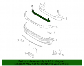 Ford Bronco Sport 21-25 Front Bumper Absorber