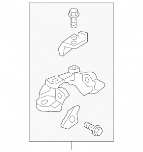 Engine mount bracket left Mazda CX-9 16-