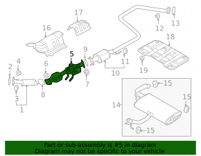 Kia Niro 23-24 HEV, PHEV rear catalytic converter with heater