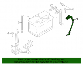 Battery terminal negative Hyundai Sonata 15-19 type 2