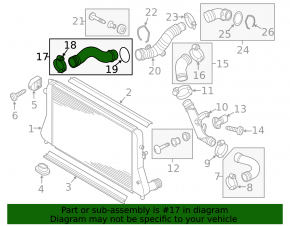 Intercooler pipe, right lower, VW CC 08-17