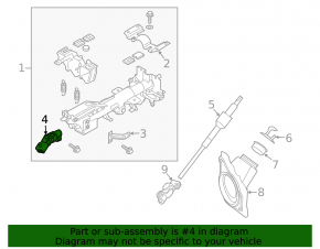 Steering cardan shaft upper Infiniti Q50 14-