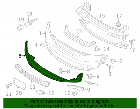 Mini Cooper Paceman R61 13-16 JCW Front Bumper Lip Pkg