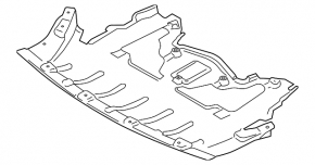 Front engine guard for BMW X5 E70 11-13 rest.