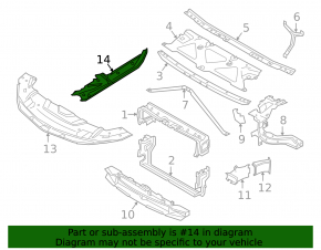 Seal wing hood-wing left BMW 7 G11 G12 16-19