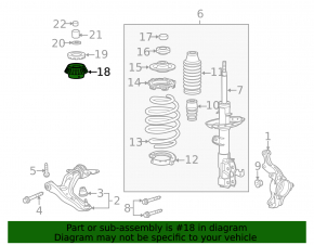 Front left shock absorber support for Honda CRZ 11-16
