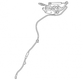 Rear row backrest adjustment mechanism left BMW X3 G01 18-21 mechanical, with cable