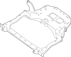 Front subframe for Infiniti QX50 19-25, rusty