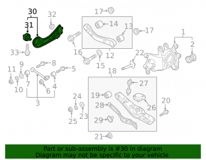 Rear left longitudinal arm Hyundai Tucson 16-18 AWD