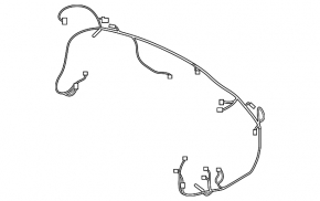 BMW 7 G11 G12 16-19 rear bumper wiring for parking sensors and PMA, broken connector, torn connectors