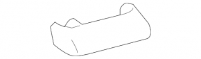 Left central roof rail trim for Toyota Land Cruiser 2008-21, black