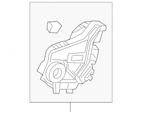 Rear right door lock Honda HR-V 16-22
