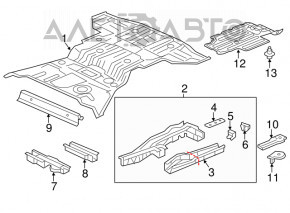 Spare Tire Mounting Mechanism Acura MDX 14-20