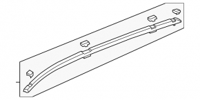 2x Gray Roof Rails for Honda CRV 12-14