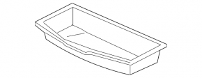Trunk tray Acura MDX 14-20 black