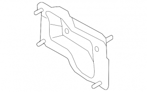 Rear bumper reinforcement fang left Kia Forte 4d 14-16 prerest
