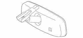 Lexus CT200h 11-16 interior mirror, black, empty