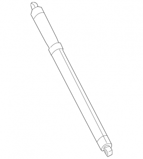 Shock absorber of the trunk door left Infiniti JX35 QX60 16-20 electric, broken fastening