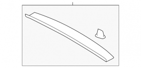 Upper trunk door trim Subaru Impreza 5d 17-23