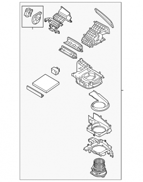 Kia Sportage 23-26 HEV heater and ventilation assembly