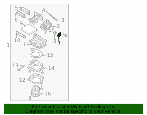 Actuator motor heater drive ventilation Hyundai Elantra 21-
