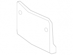Front license plate area for Mercedes X164 GL W164 ML