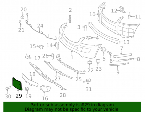 Front license plate area for Mercedes X164 GL W164 ML