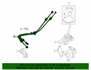 Gearbox cable Ford Focus mk3 11-18 manual transmission